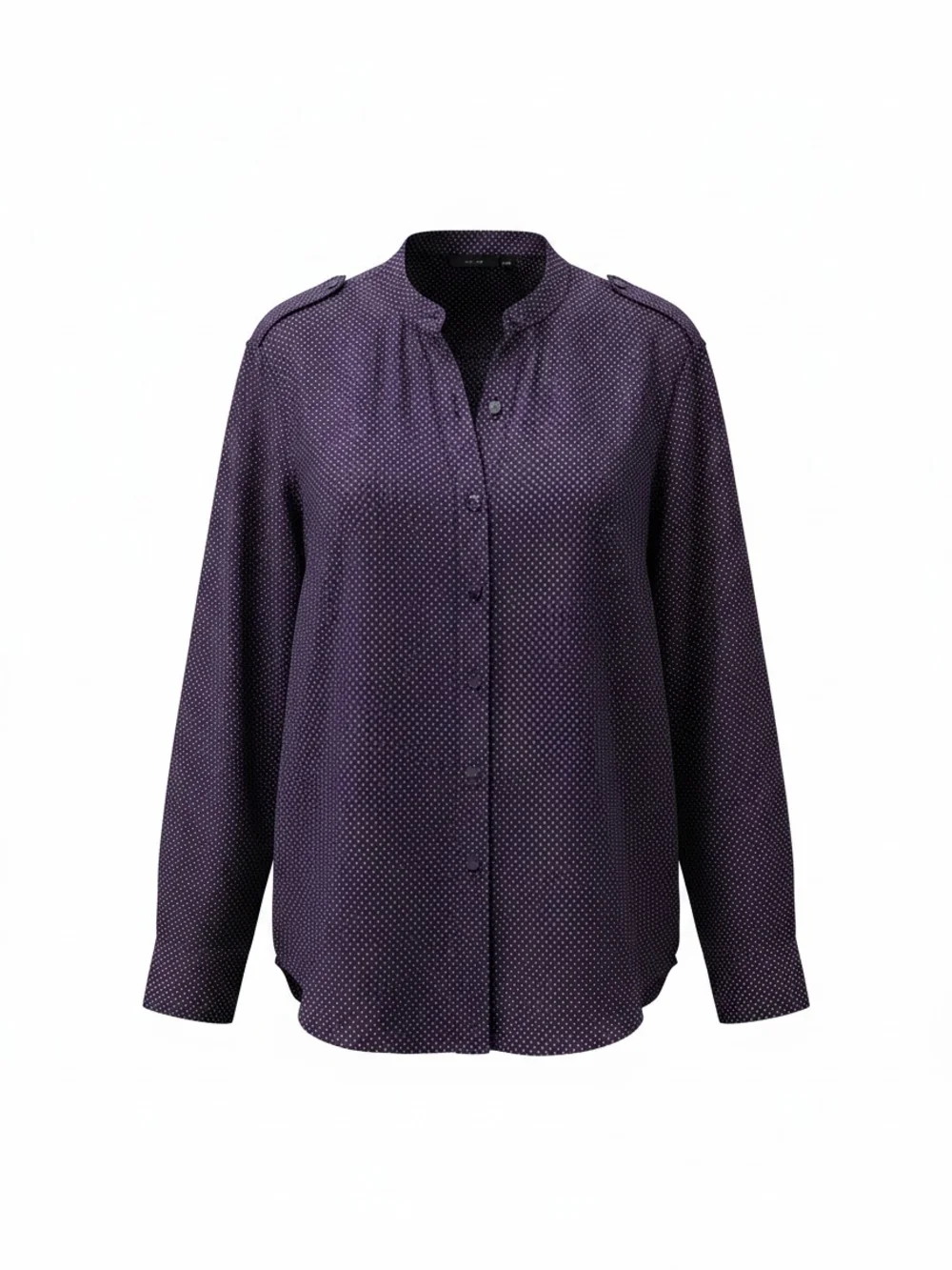 Apt. 9 Purple Dot Button-Down Blouse
